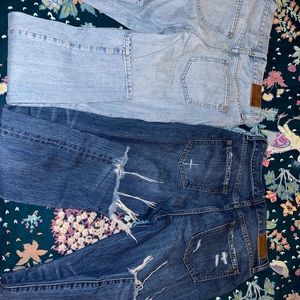 TWO pair Madewell “perfect summer” jeans